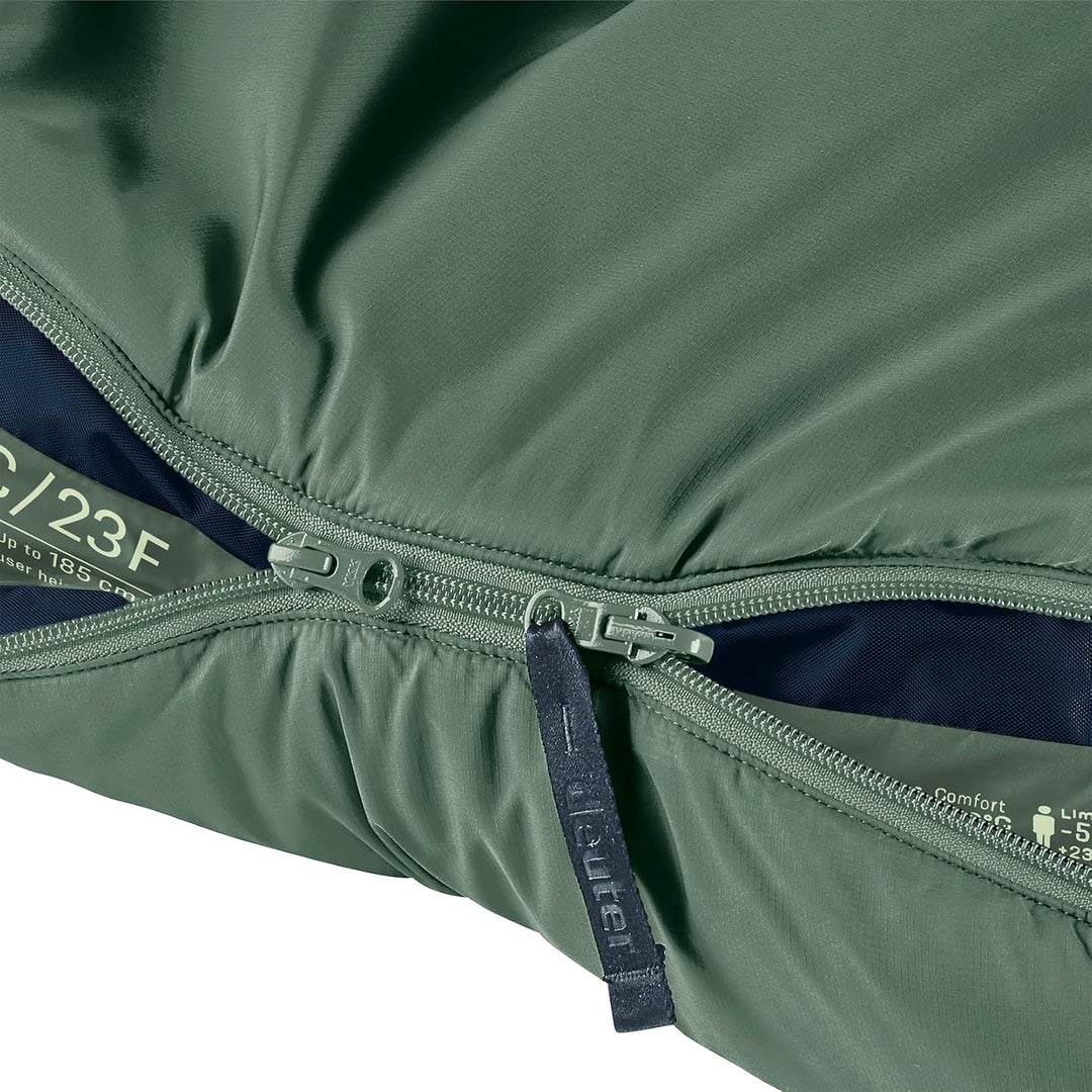 deuter Orbit -5C/23F Kunstfaserschlafsack Regular (Körpergrösse bis ~185 cm), Regular (Körpergrösse