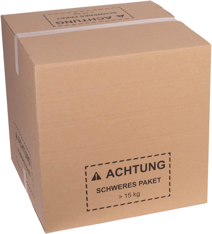 smiley pack 5 Stück Faltkartons 600 x 600 x 600 mm zweiwellig mit Höhenriller braun Versandkarton Ve