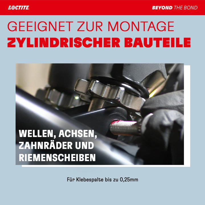 LOCTITE 638, hochfester Kleber für Welle-Nabe-Verbindungen, universell einsetzbarer Flüssigkleber fü