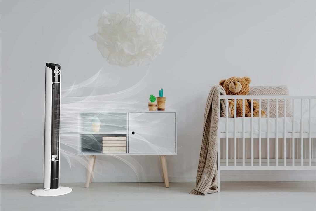 CF2204 Design Ventilator - Turmventilator - Fernbedienung und Timer - Luftreiniger - Dimmbarer LED-B