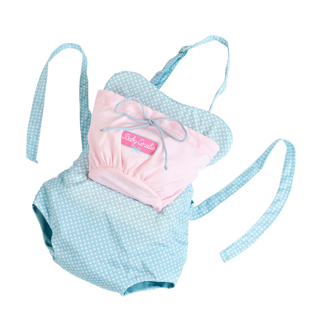 Theo Klein 1668 Baby Coralie Puppen-Bauchtragesitz | Verstellbare Gurte | Masse: 34 cm x 24,5 cm x 2