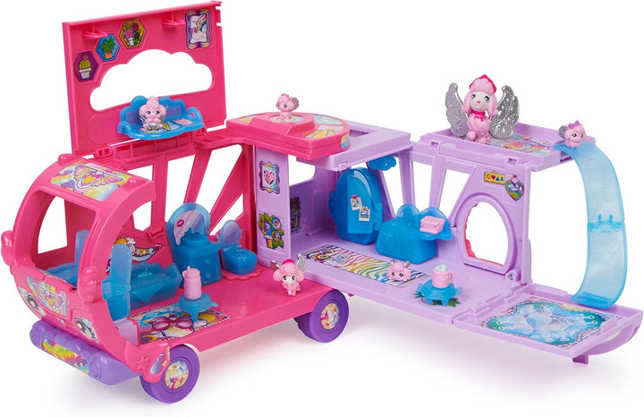 Hatchimals Rainbowcation Camper, Wohnmobil-Spielset mit 6 CollEGGtibles-Figuren und Zubehör, Spielze