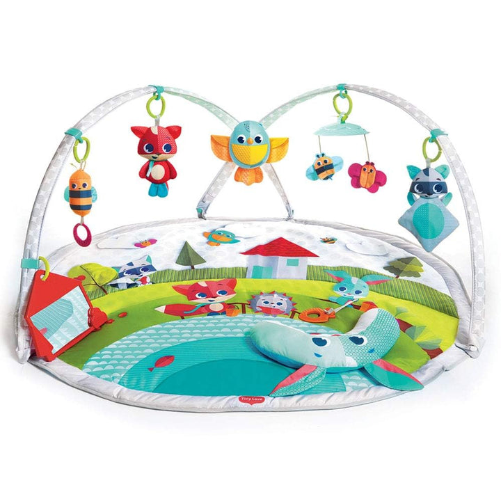 Tiny Love Dynamic Gymini, Spieldecke Baby, 0+ Monate, Spielmatte Baby, Spieldecke mit Spielbogen, Kr