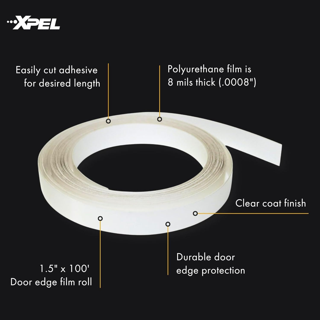 XPEL Transparenter Universal-Türkantenschutz (1 x 30,5 m) Lackschutzfolie-Set (R3023) 3/8”x12’ farbl