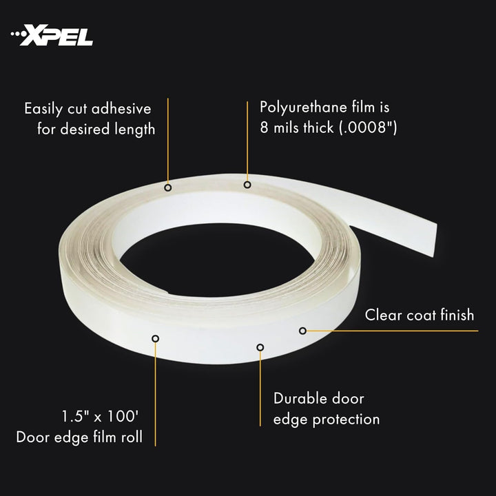 XPEL Transparenter Universal-Türkantenschutz (1 x 30,5 m) Lackschutzfolie-Set (R3023) 3/8”x12’ farbl