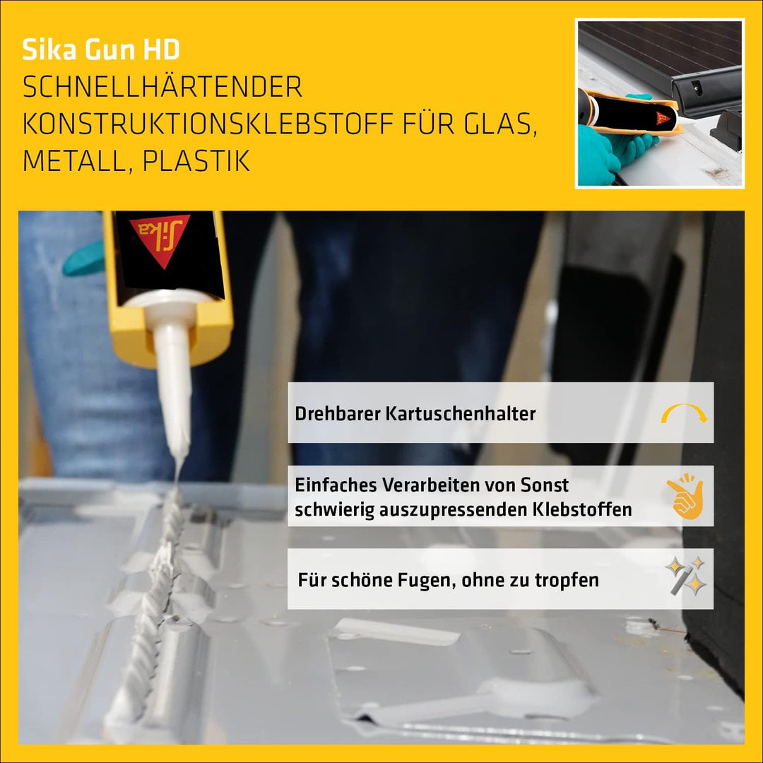 SIKA – Kartuschenpresse – Sika Gun HD – extra leicht – hohe Übersetzung Einzelpack, Einzelpack
