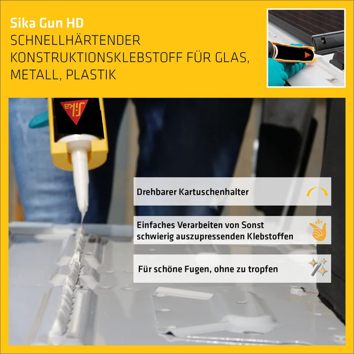 SIKA – Kartuschenpresse – Sika Gun HD – extra leicht – hohe Übersetzung Einzelpack, Einzelpack