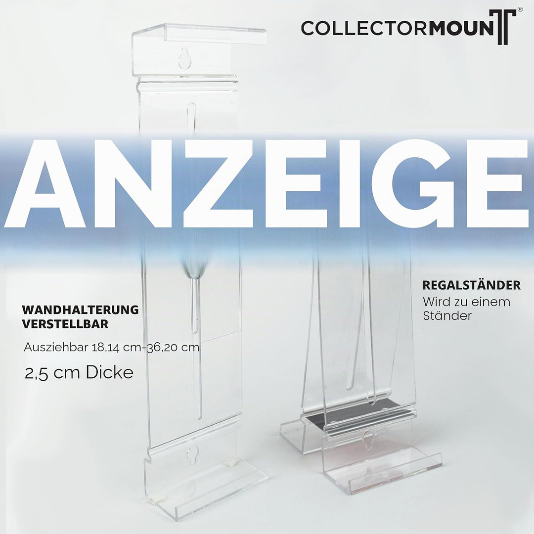 CollectorMount Vinyl-Schallplattenständer und Wandhalterung für Albummontage, Unsichtbar und Einstel