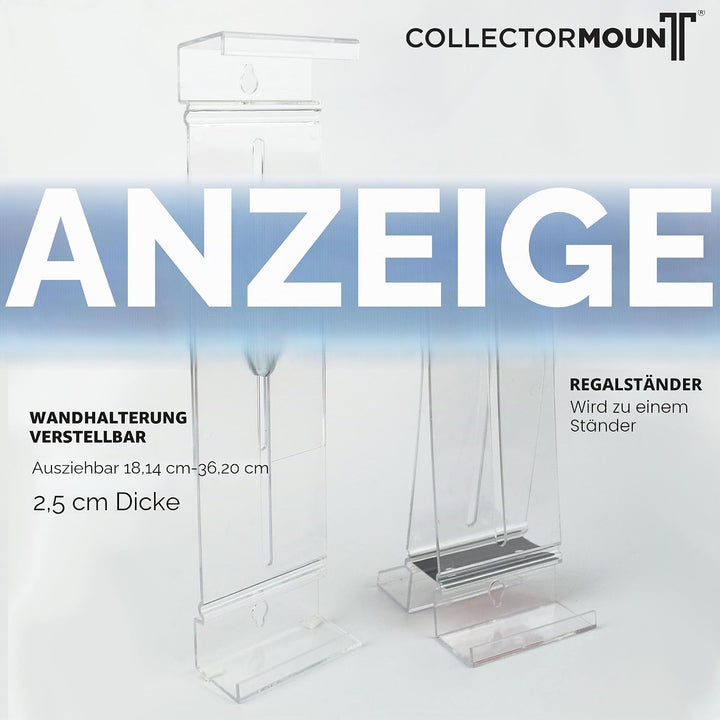 CollectorMount Vinyl-Schallplattenständer und Wandhalterung für Albummontage, Unsichtbar und Einstel