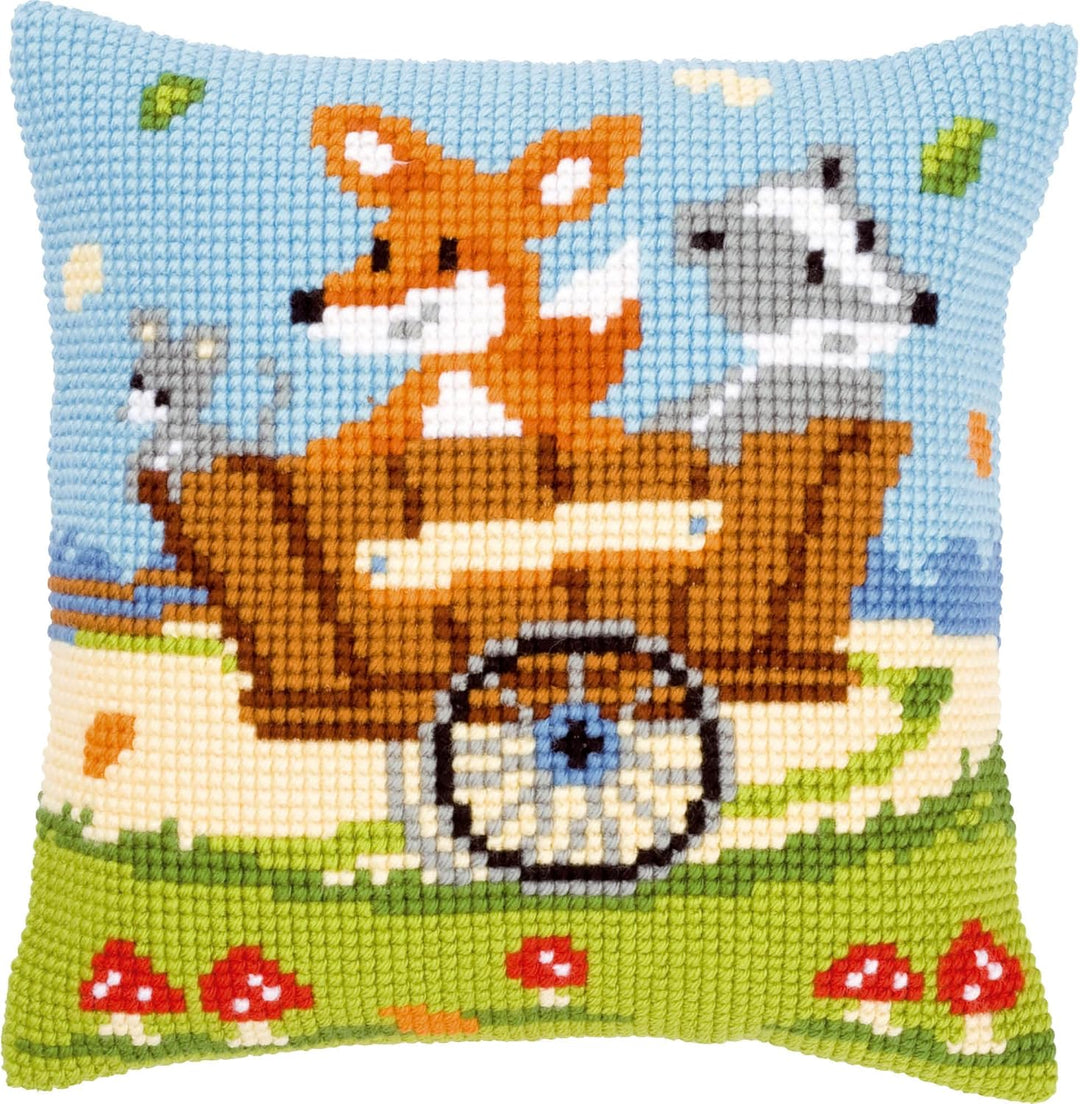 Vervaco Kreuzstichkissen/Stickkissen vorgedruckt, Polyester
