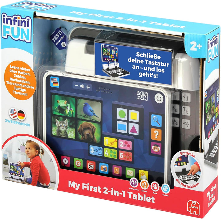 INFINI FUN - Mein erster 2-in-1-Tablet - elektronisches Lernspielzeug - Spielzeug zur Nachahmung - V