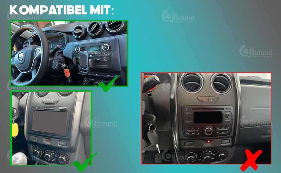 Personalisiertes Autoradio für Dacia Duster Android GPS Bluetooth WiFi USB DAB+ Touchscreen 7" 8core