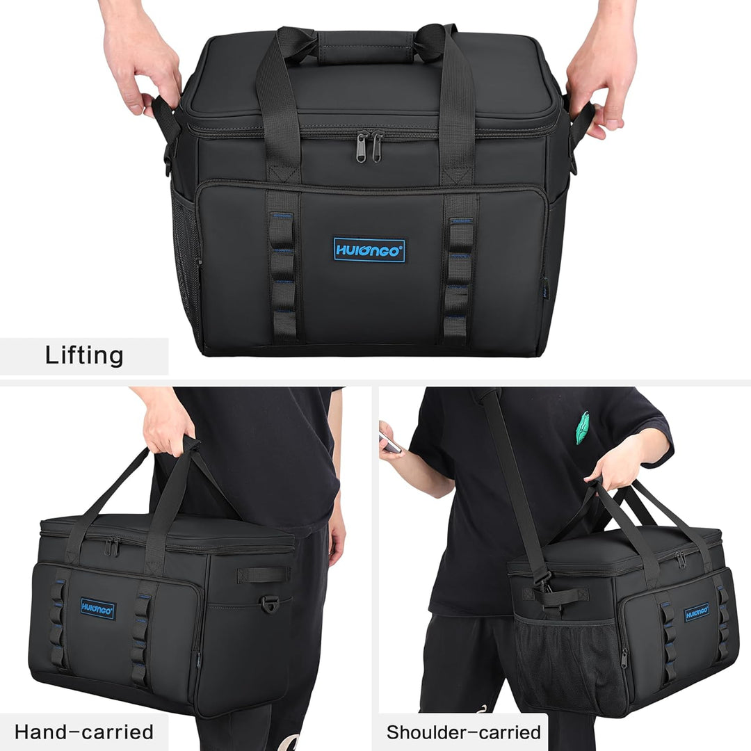 Hulongo Kühltasche Gross Lunchtasche Faltbar Thermotasche Wasserdicht Picknicktasche Isoliertasche C