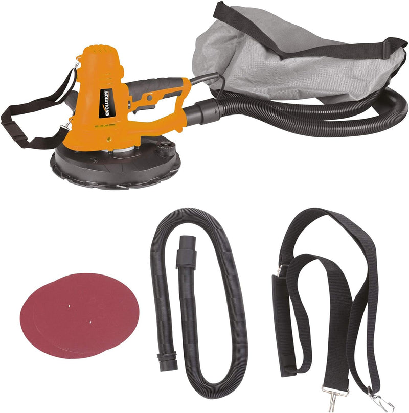 Evolution Power Tools - Hand-Trockenbauschleifer, 225 mm (230 V), Orange Handgeführter Trockenbausch