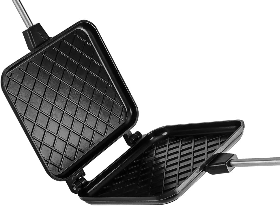 NEO TOOLS Sandwichmaker für Lagerfeuer 15,5 x 13,5 cm - Perfekt für leckere Snacks im Freien, Feuer-