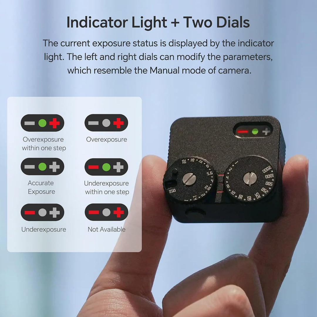 TTArtisan Upgrade Light Meter II Generation Zwei Scheiben Belichtungsmesser für die Fotografie mit C