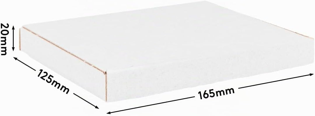 verpacking Grossbriefkartons 165 x 125 x 20 mm Weiss [Grösse und Stückzahl wählbar] DIN A6 GB-0 Gros