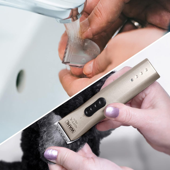 WAHL Super Trimm-Premium-Hundepflegeset, Trimmen und Aufräumen kleinerer Bereiche, geräuscharmer, sc