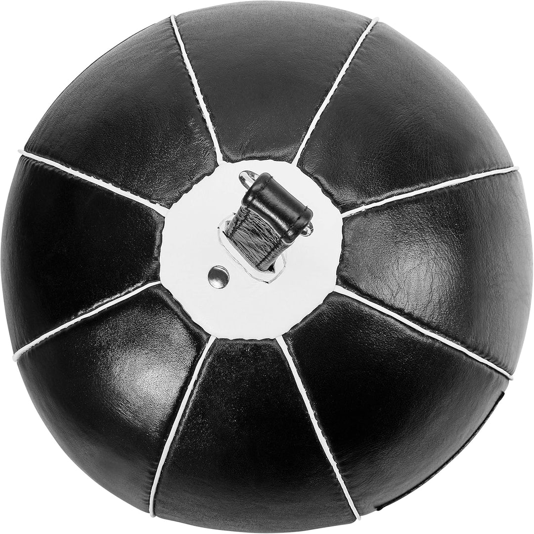 Bad Company Doppelendball aus Leder inkl. elastischen Spanngurten I 25 cm Durchmesser I Boxball für