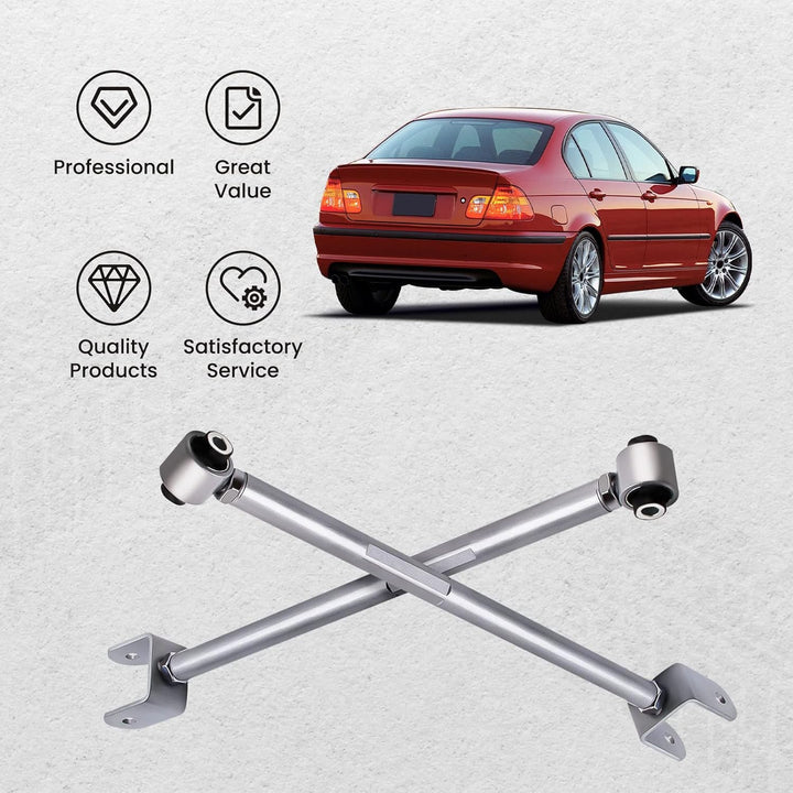 maXpeedingrods Einstellbar Querlenker Querstrebe für E36 E46 M3 Hinten control Arm silber.