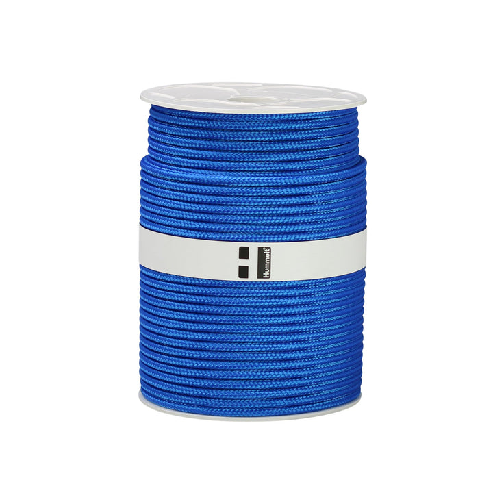 Hummelt Rope Flechtleine Polypropylenseil 6mm 100m blau auf Rolle, 100m Blau