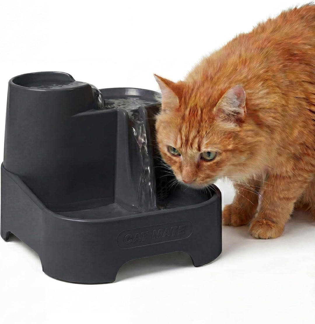 Cat Mate Mehrstufiger Haustier-Wasserbrunnen (335) – Für Katzen & kleine Hunde, Leiser und Hygienisc