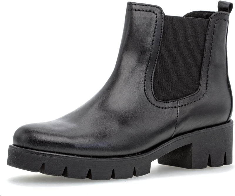 Gabor Damen Chelsea Boots, Frauen Stiefeletten,Wechselfussbett 37 EU Schwarz, 37 EU Schwarz