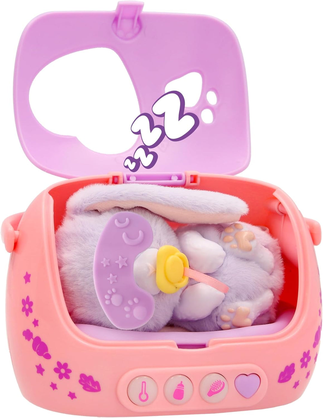 Baby Paws JUST Born Bunny INTERAKTIVE Haustiere Haustiere mit Einer elektronischen Transportbox mit