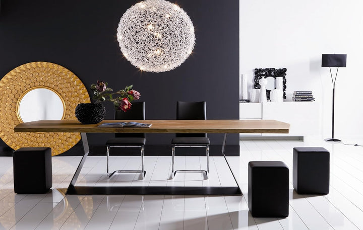 FVLFIL Pomp Lederhocker, in Stuhlhöhe mit komfortabler Polsterung, B = 33 cm, T = 33 cm, H = 47,5 cm