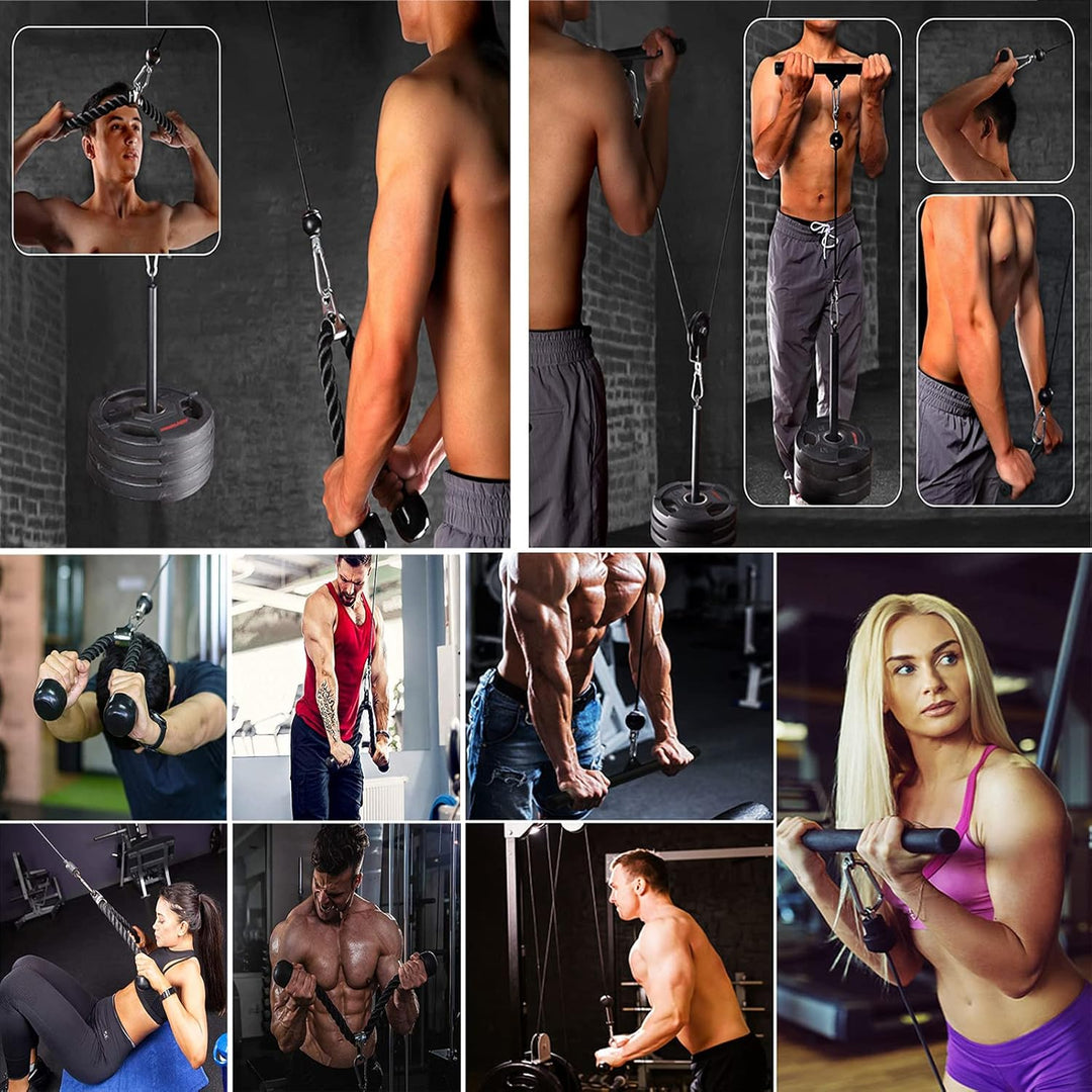 Taeku Kabelzug Fitness Professionelle Kabel Maschine System Home Gym Trizeps Latzug Arm Krafttrainin