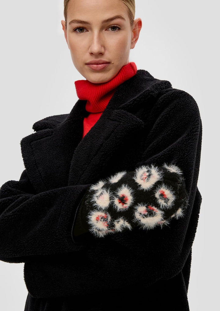 s.Oliver Damen 2139231 Fäustlinge mit Allover Muster, 99A1, Einheitsgrösse
