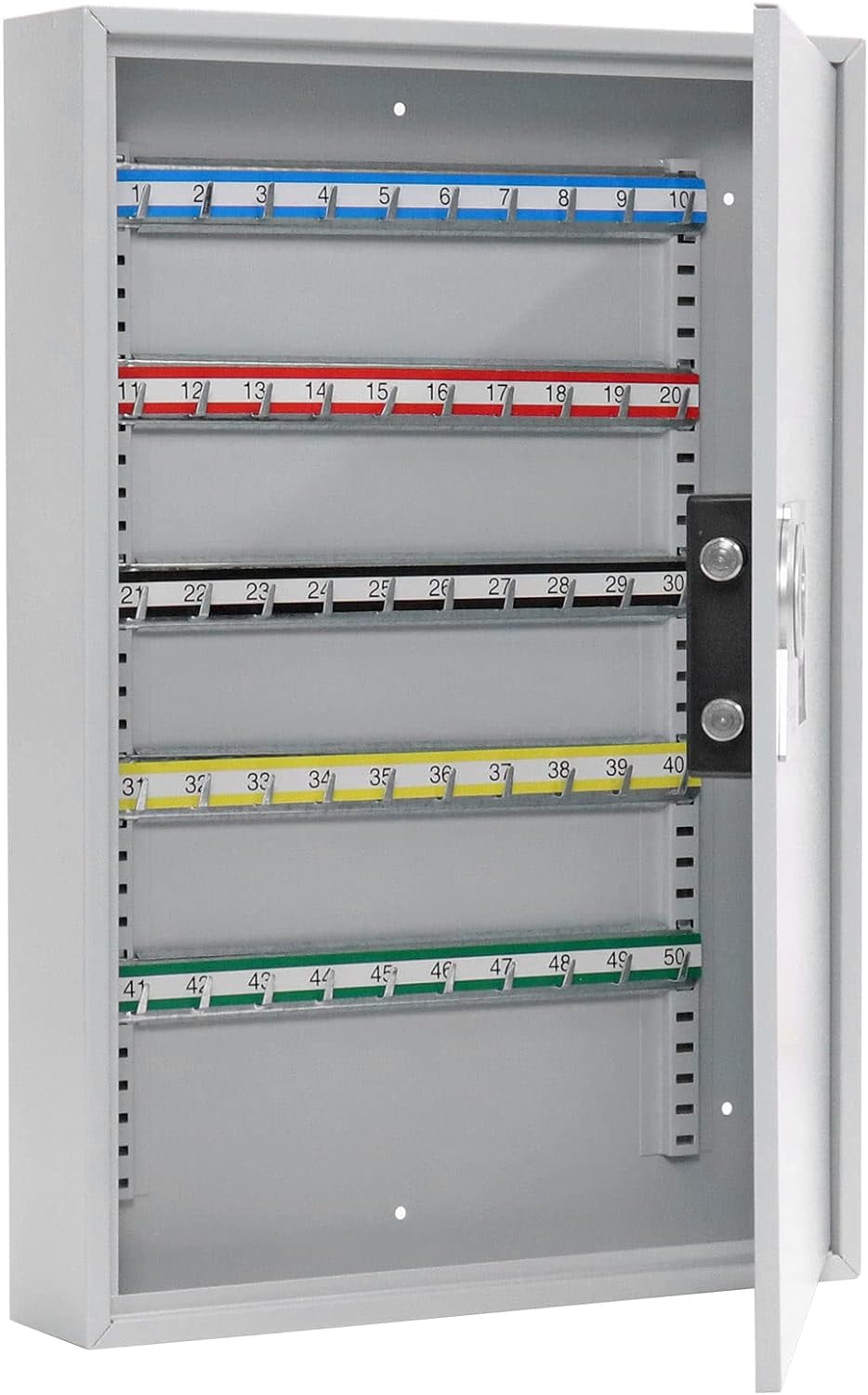 Rottner T06019 S50 ELEKTRONIK SCHLÜSSELSCHRANK, hellgrau, Large 50 Keys, 50 Keys