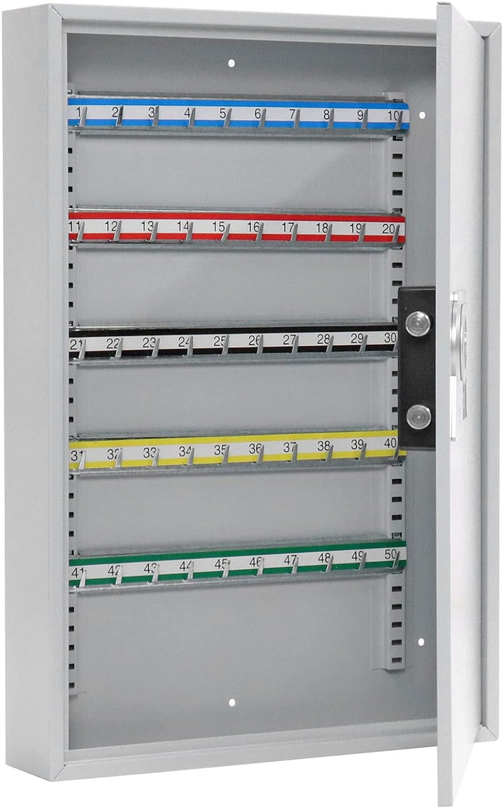 Rottner T06019 S50 ELEKTRONIK SCHLÜSSELSCHRANK, hellgrau, Large 50 Keys, 50 Keys