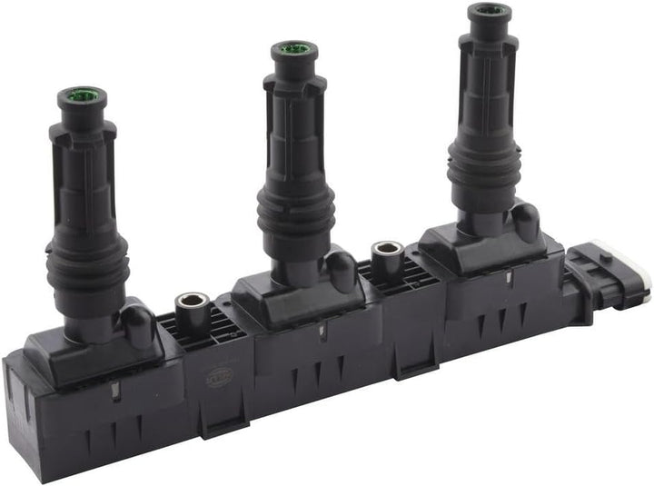 HELLA 5DA 358 000-351 Zündspule - 12V - 5-polig - Blockzündspule - geschraubt