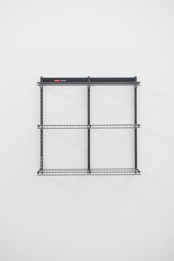 Rubbermaid Fasttrack Schienenaufbewahrung, 91,4 x 30,5 cm, 3 Regalböden, 159 kg pro Regal, für Zuhau