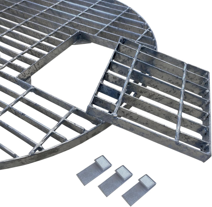 Set: PE Becken / Rundbecken + Abdeckgitter D=66cm, H=35cm, 90L für Wasserspiele u. Brunnen INTERGARD