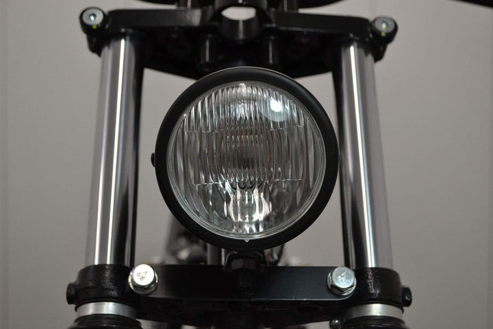 4.5" Vintage Style Individuell Retro Motorrad Scheinwerfer - Mattschwarz
