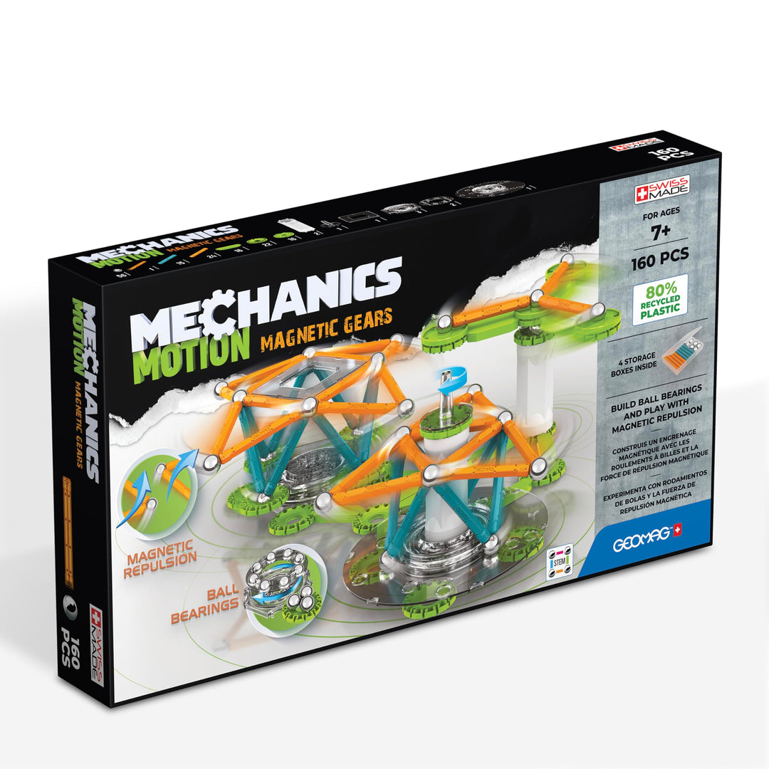 Geomag - Mechanics Motion Magnetic Gears - Lern- und Kreativspiel für Kinder - Magnetische Bausteine