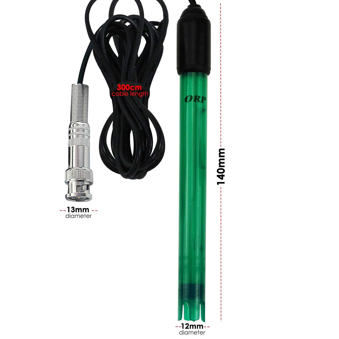 ORP Elektrode Austauschbar BNC Steckdose Sonde zum ORP Prüfer Meter Regler 300cm Lange Kabel Aquarie