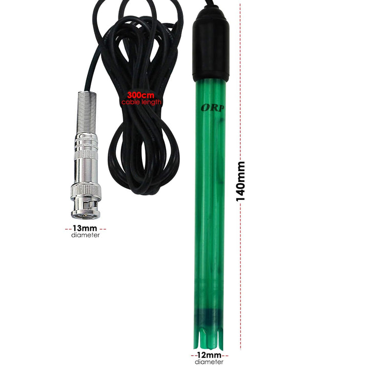 ORP Elektrode Austauschbar BNC Steckdose Sonde zum ORP Prüfer Meter Regler 300cm Lange Kabel Aquarie