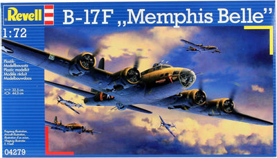 Revell Modellbausatz Flugzeug 1:72 - B-17F Memphis Belle im Massstab 1:72, Level 5, originalgetreue