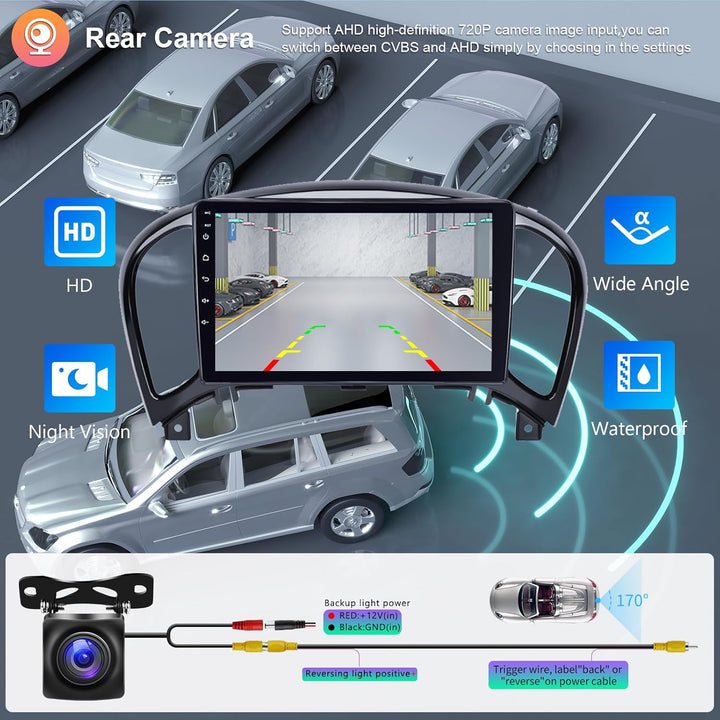 Hodozzy 2G+64G Android Autoradio für Nissan Juke J15 2010-2019/YF15 Infiniti ESQ 2011-2017 Carplay A