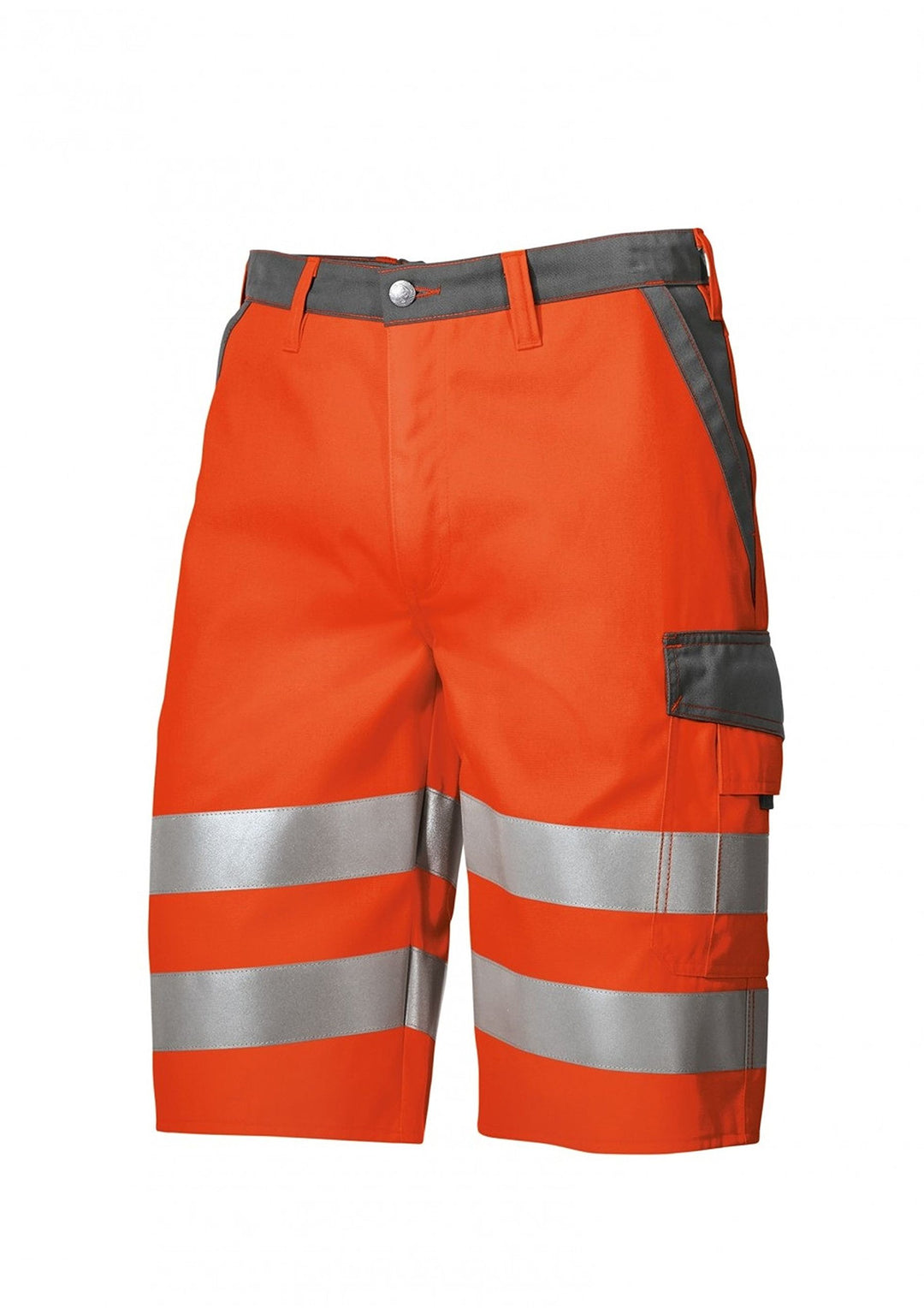 BP 2014-845-8553-44n Shorts, mit elastischem Rückenteil, 270,00 g/m² Stoffmischung, Warnorange/dunke