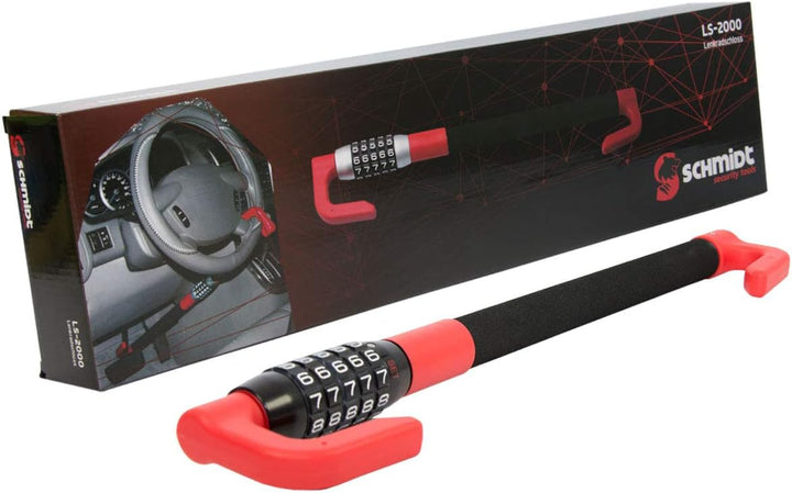 SCHMIDT security tools Pedal-Lenkradschloss LS-2000 49,5-78cm Auto KFZ PKW LKW Diebstahlsicherung Pe
