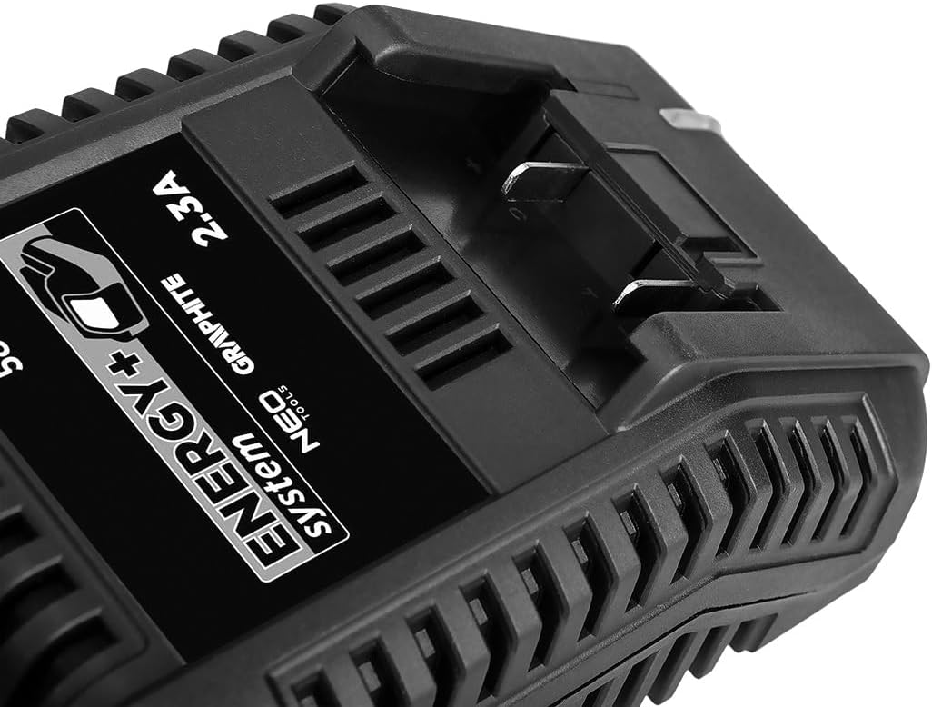 GRAPHITE Akku ladegerät Energy+ zum Laden von Lithium-Ionen-Akkus | Einer Spannung von bis zu 18 V,