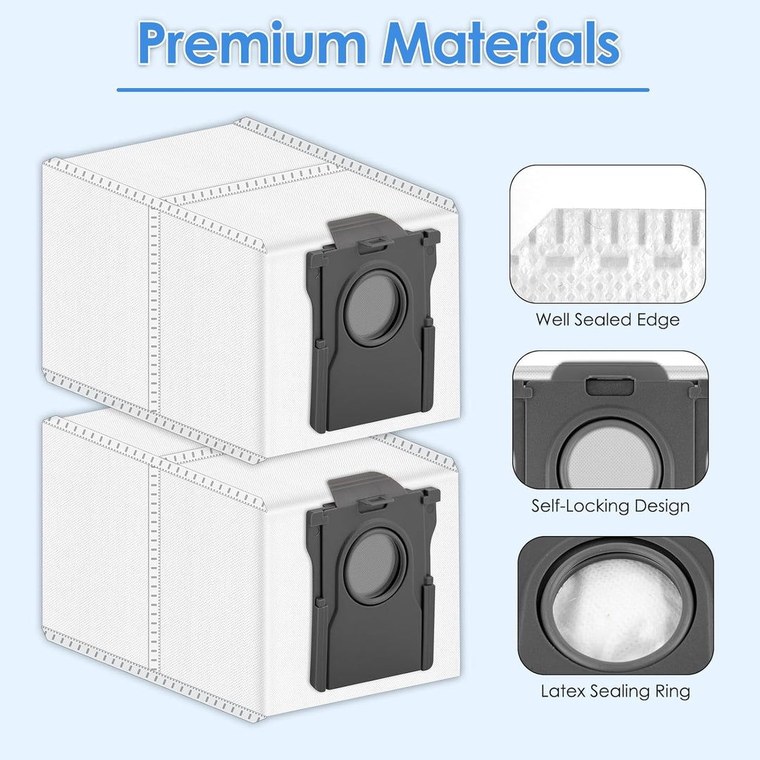 (12 Stück) Staubbeutel für Dreame L10s Ultra Gen 2, L10s Ultra, L40 Ultra, L50 Ultra, X30/X40/X50 Ul