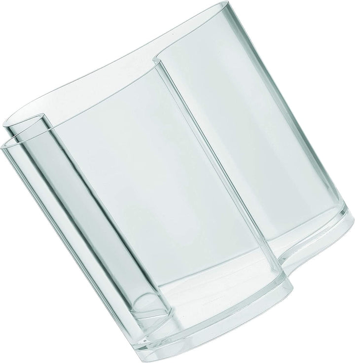 Guzzini - Home, Dekovase/Zeitungsständer Isola - Transparent, 34 x 22,8 x h31 cm - 28930000, Transpa