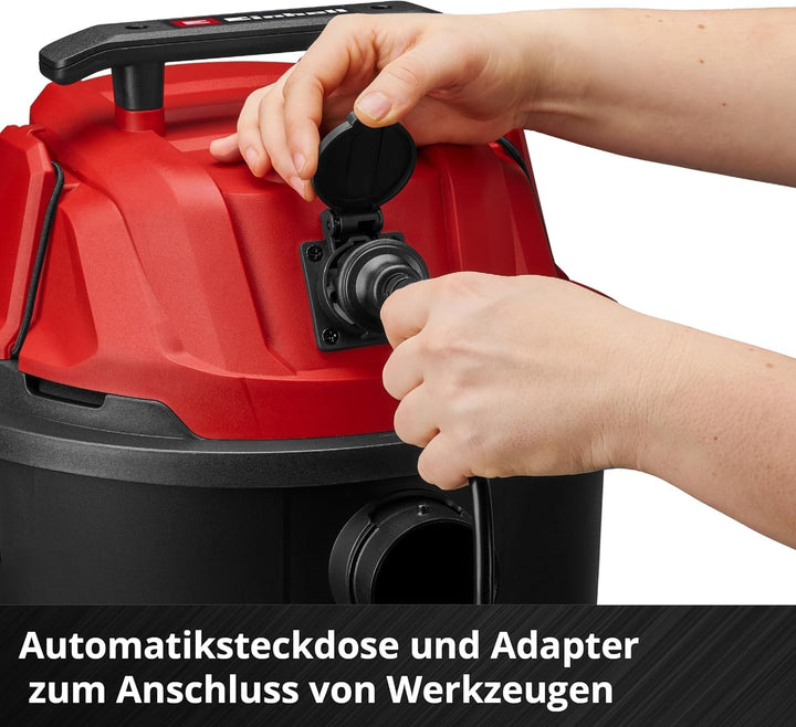Einhell Nass-Trockensauger TC-VC 3055 A (850 Watt, 190 mbar Saugleistung, Automatiksteckdose, 30 L A