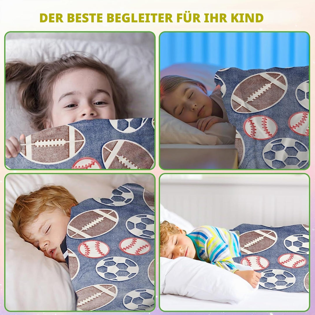 HZVRTN Kuscheldecke Kinder Einhorn/Dinosaurier/Weltraum Decke, kuscheldecke leuchtet im Dunkeln, war