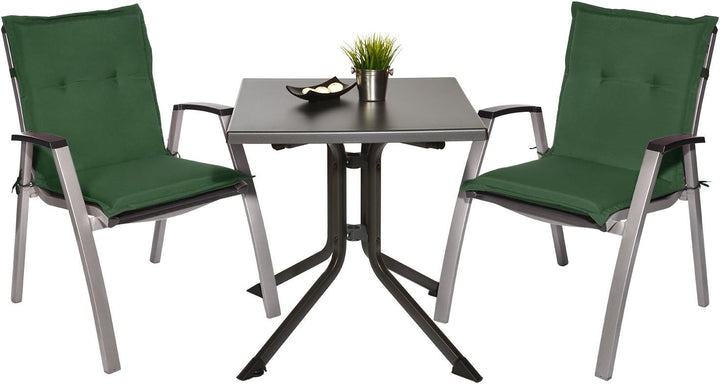 Beautissu 6er Set Niedriglehner Auflage Gartenstuhl 100x50x6 cm Loft NL - Sitzkissen Niederlehner Rü